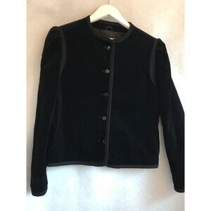Compositions Womens 10 Black Button Front Blazer Jacket Japan